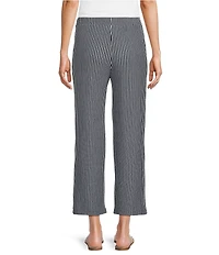 See And Be Seen Coordinating Mixed Stripe Straight Leg Pants