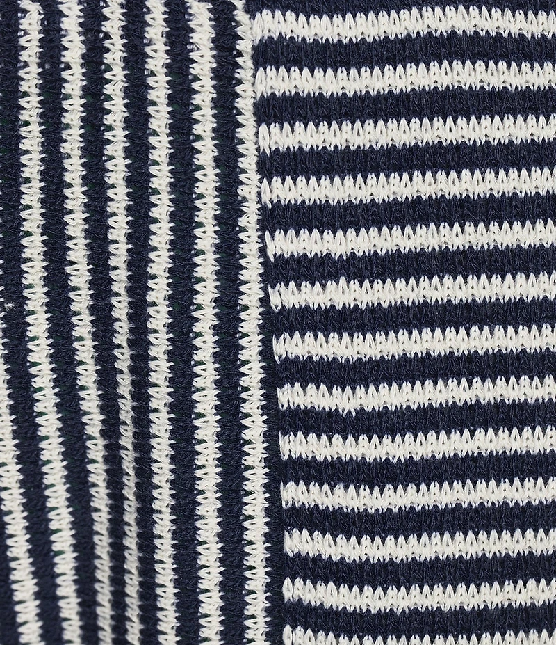 See And Be Seen Coordinating Mixed Stripe Straight Leg Pants