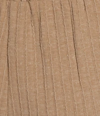 See and Be Seen Coordinating Textured Wide Leg Crop Pull On Pants