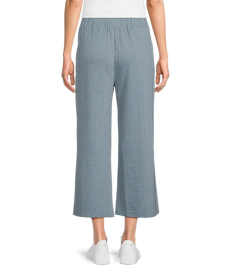 See and Be Seen Coordinating Textured Wide Leg Crop Pull On Pants