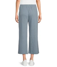 See and Be Seen Coordinating Textured Wide Leg Crop Pull On Pants