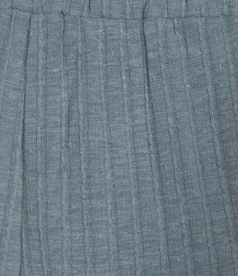 See and Be Seen Coordinating Textured Wide Leg Crop Pull On Pants