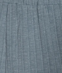 See and Be Seen Coordinating Textured Wide Leg Crop Pull On Pants