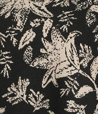 See and Be Seen Floral Crew Neck Long Sleeve Scallop Hem Sweater