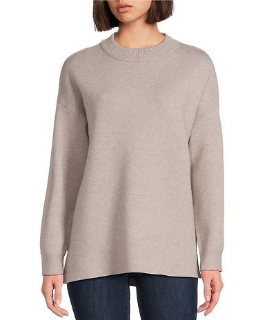 See And Be Seen Knit Crew Neck Long Sleeve Pullover