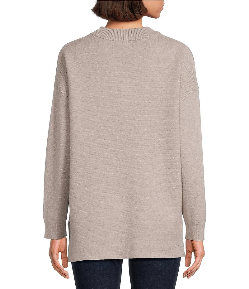 See And Be Seen Knit Crew Neck Long Sleeve Pullover