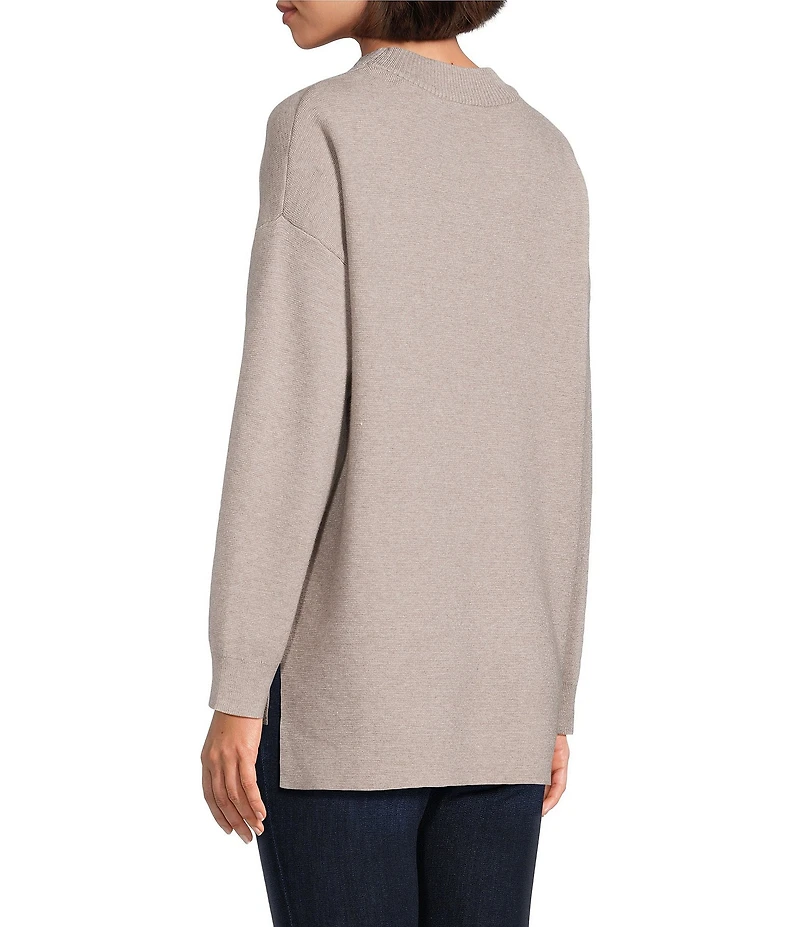 See And Be Seen Knit Crew Neck Long Sleeve Pullover