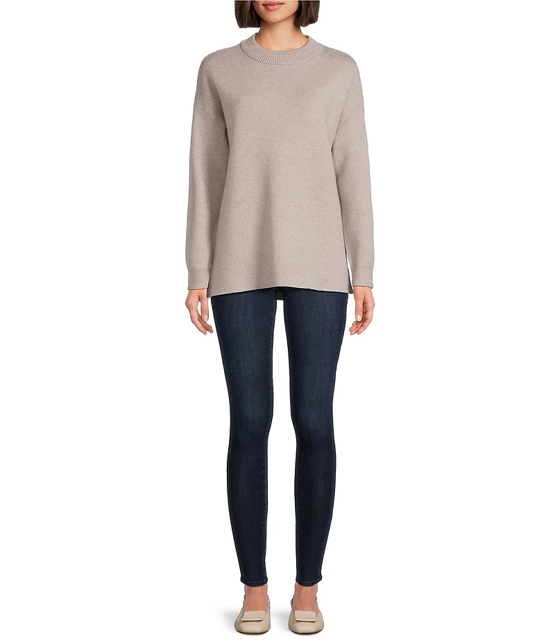 See And Be Seen Knit Crew Neck Long Sleeve Pullover