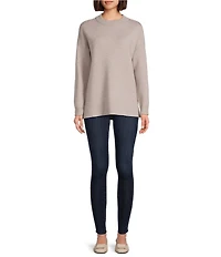 See And Be Seen Knit Crew Neck Long Sleeve Pullover