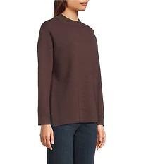 See And Be Seen Knit Crew Neck Long Sleeve Pullover