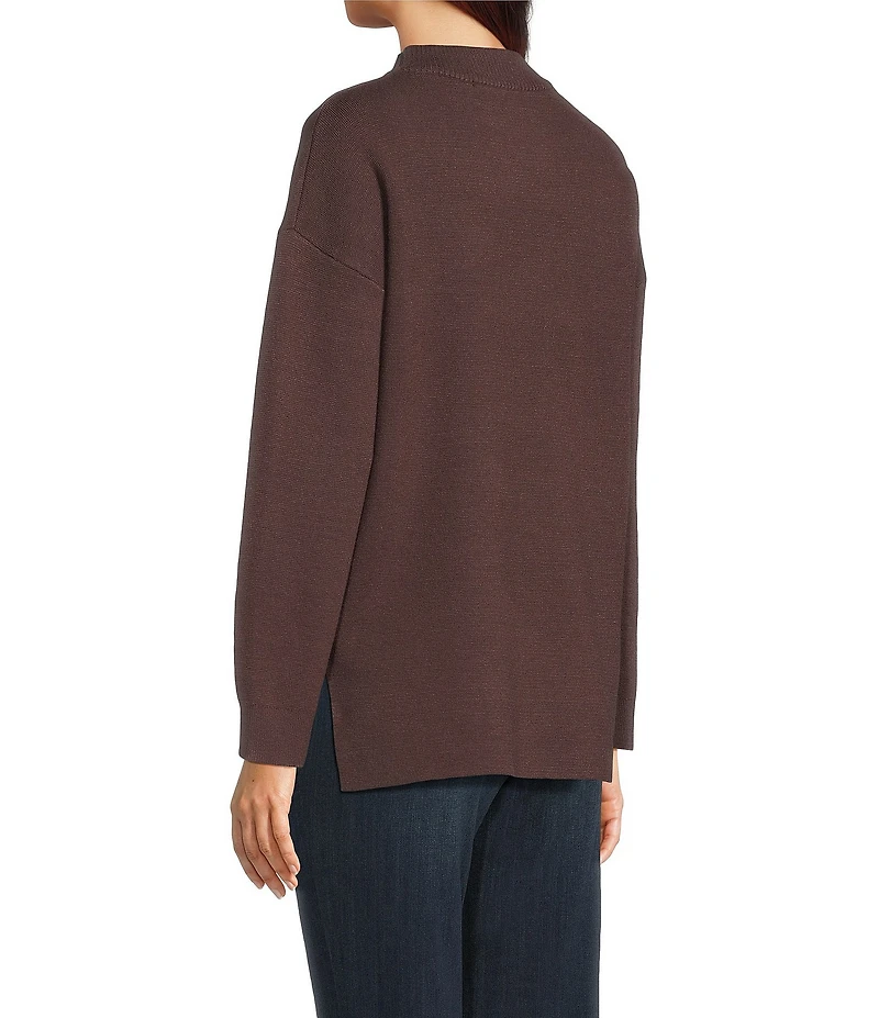 See And Be Seen Knit Crew Neck Long Sleeve Pullover