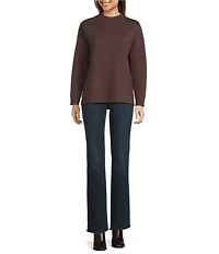 See And Be Seen Knit Crew Neck Long Sleeve Pullover
