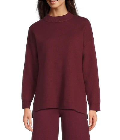 See And Be Seen Knit Crew Neck Long Sleeve Pullover