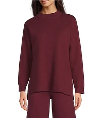 See And Be Seen Knit Crew Neck Long Sleeve Pullover