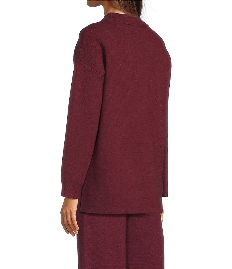 See And Be Seen Knit Crew Neck Long Sleeve Pullover
