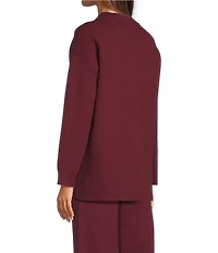 See And Be Seen Knit Crew Neck Long Sleeve Pullover