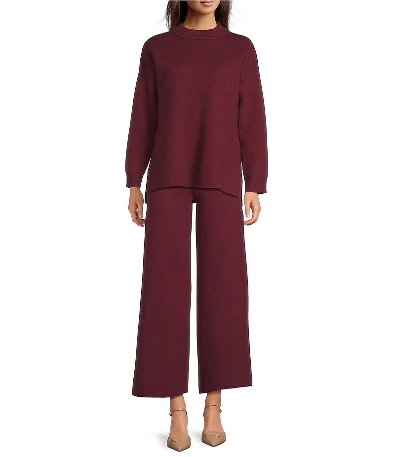 See And Be Seen Knit Crew Neck Long Sleeve Pullover