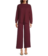See And Be Seen Knit Crew Neck Long Sleeve Pullover