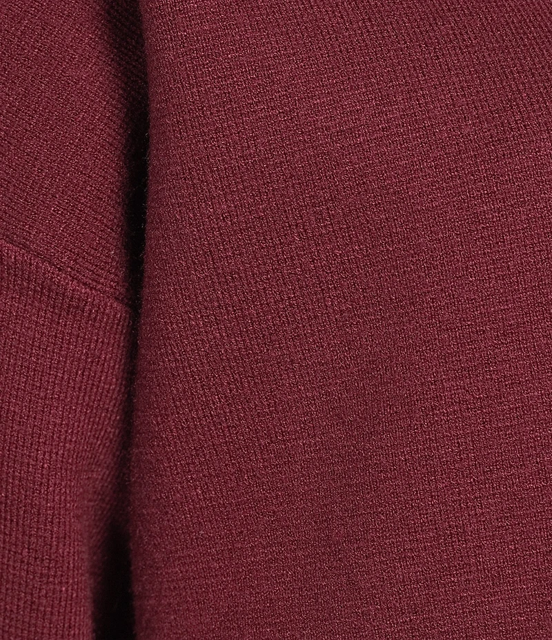 See And Be Seen Knit Crew Neck Long Sleeve Pullover