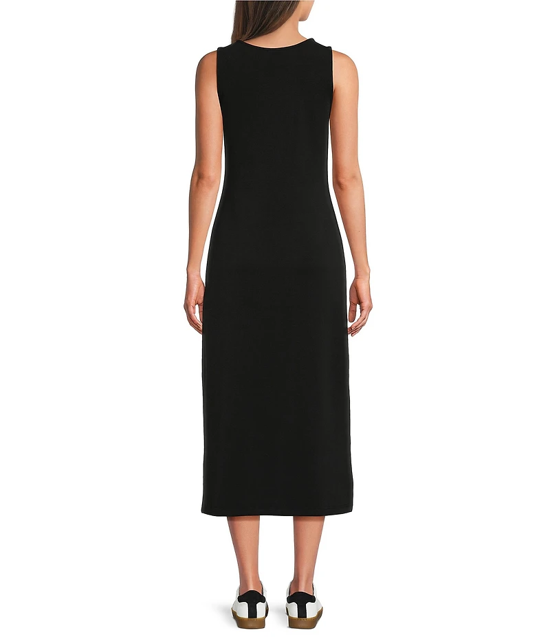 See and Be Seen Modal Knit Crewneck Long Sleeve Two Piece Midi Dress