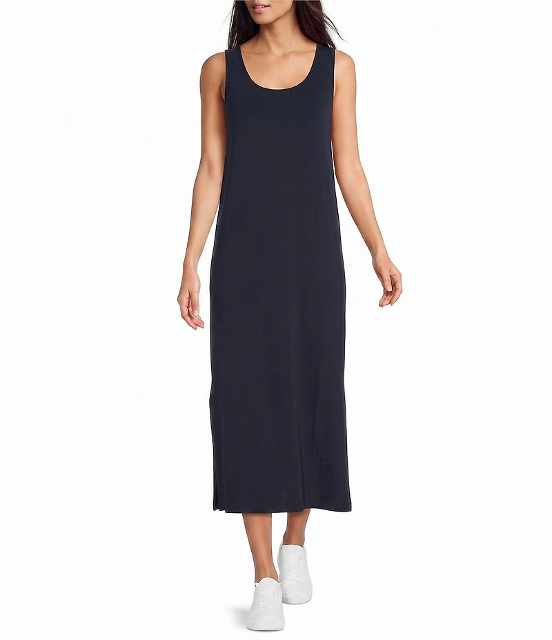 See and Be Seen Round Neck Short Sleeve Midi A-Line Dress