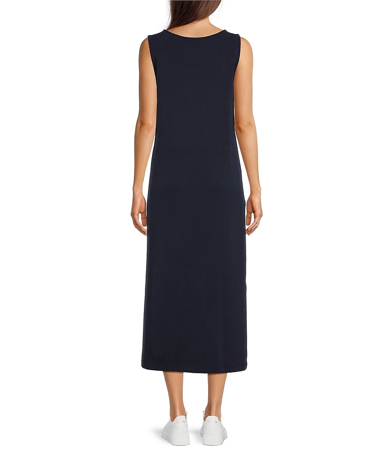 See and Be Seen Round Neck Short Sleeve Midi A-Line Dress