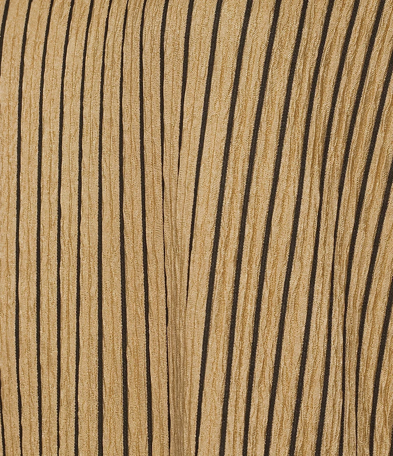 See And Be Seen Stripe Knit Boat Neck 3/4 Sleeve Coordinating Top