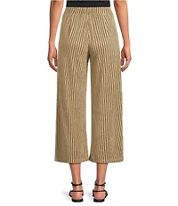 See and Be Seen Stripe Pull-On Cropped Wide Leg Coordinating Pants