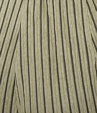 See and Be Seen Stripe Pull-On Cropped Wide Leg Coordinating Pants