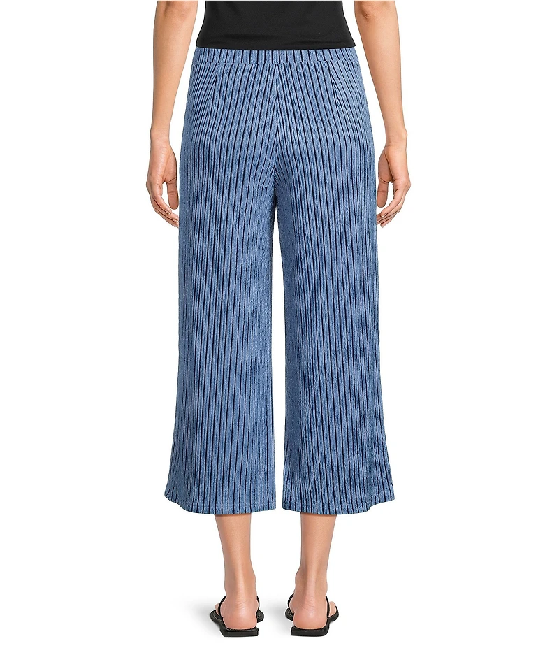 See and Be Seen Stripe Pull-On Cropped Wide Leg Coordinating Pants