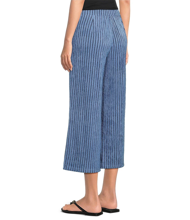 See and Be Seen Stripe Pull-On Cropped Wide Leg Coordinating Pants