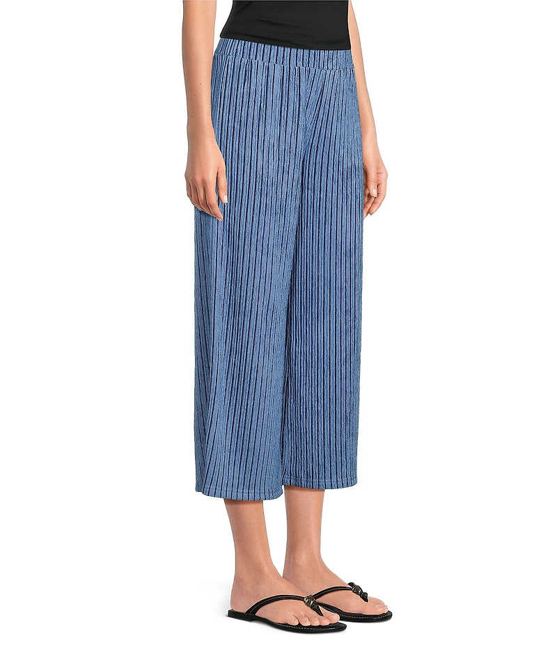See and Be Seen Stripe Pull-On Cropped Wide Leg Coordinating Pants