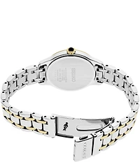 Seiko Diamond Collection for Ladies Analog Stainless Steel Bracelet Watch