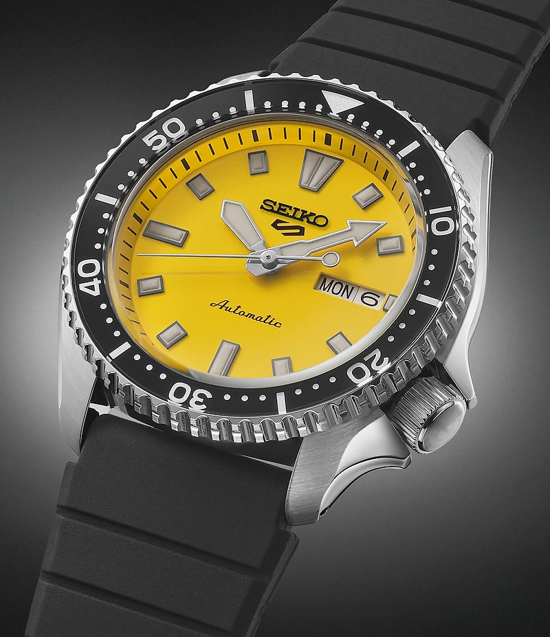 Seiko Men's 5 Sports SKX Series Automatic Silicone Strap Watch