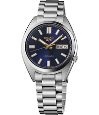Seiko Men's 5 Sports SNXS Series Automatic Stainless Steel Bracelet Watch