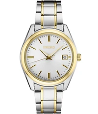 Seiko Men's Essential Quartz Automatic Stainless Steel Bracelet Watch