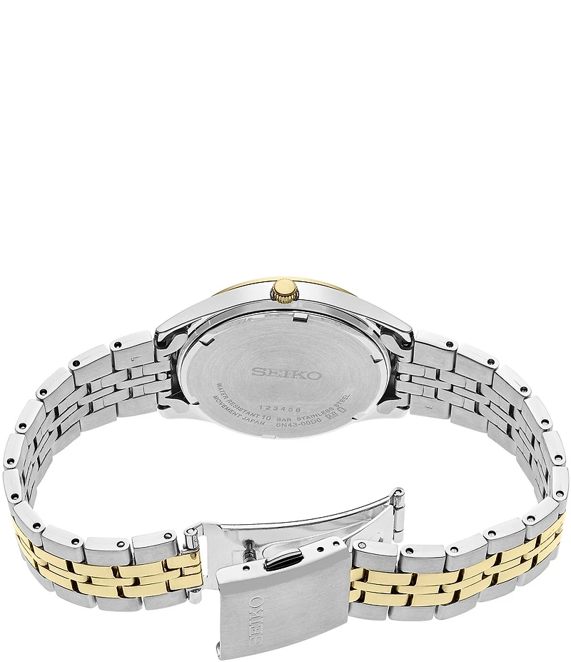 Seiko Men's Essential Quartz Automatic Sunray Dial Stainless Steel Bracelet Watch