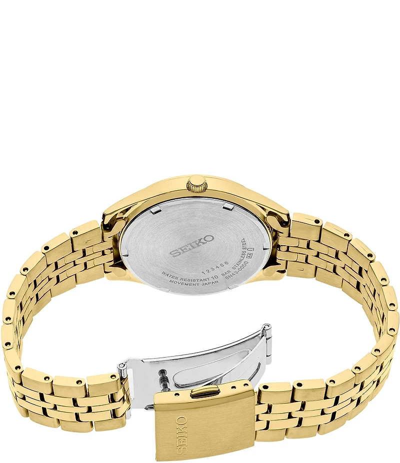 Seiko Men's Essential Quartz Automatic Sunray Dial Stainless Steel Bracelet Watch