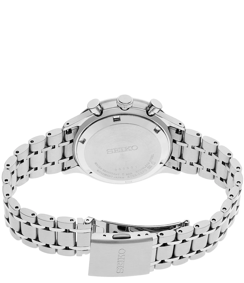 Seiko Men's Essentials Quartz Chronograph Stainless Steel Bracelet Watch