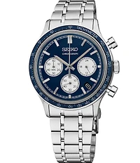 Seiko Men's Essentials Quartz Chronograph Stainless Steel Bracelet Watch