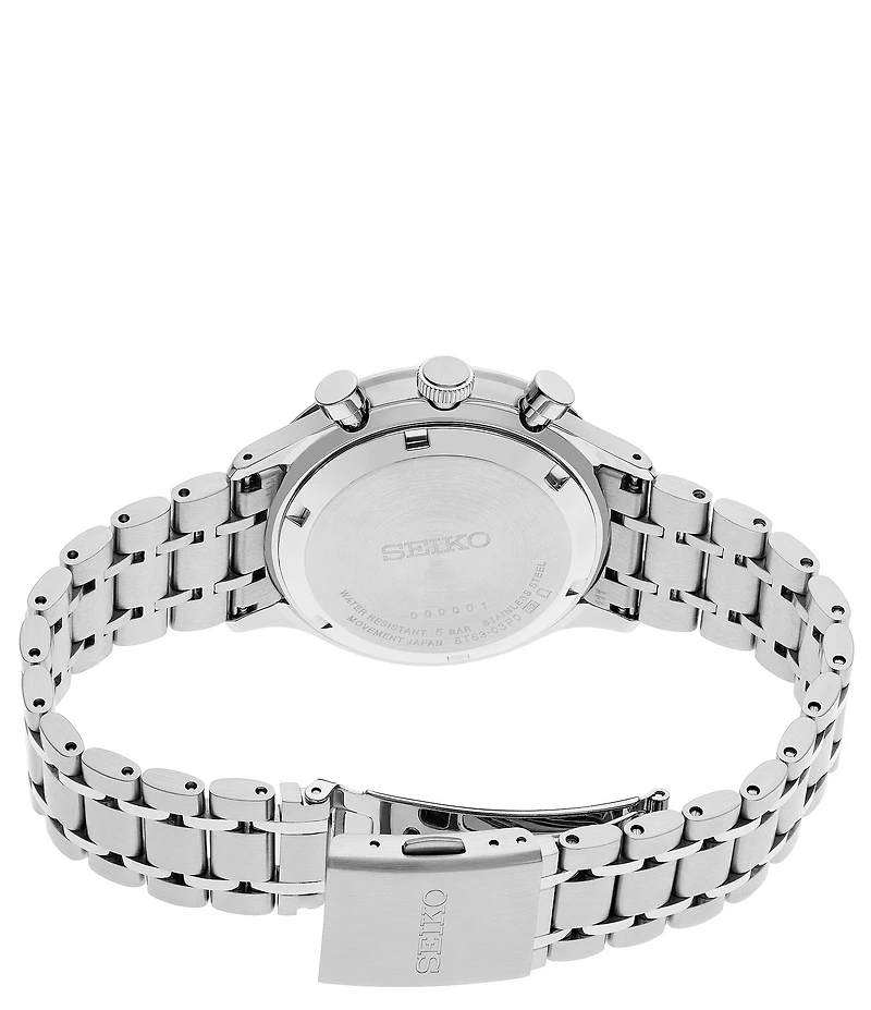 Seiko Men's Essentials Quartz Chronograph Stainless Steel Bracelet Watch