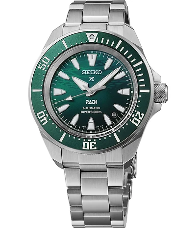 Seiko Men's Prospex Diver Automatic Green Dial Stainless Steel Bracelet Watch