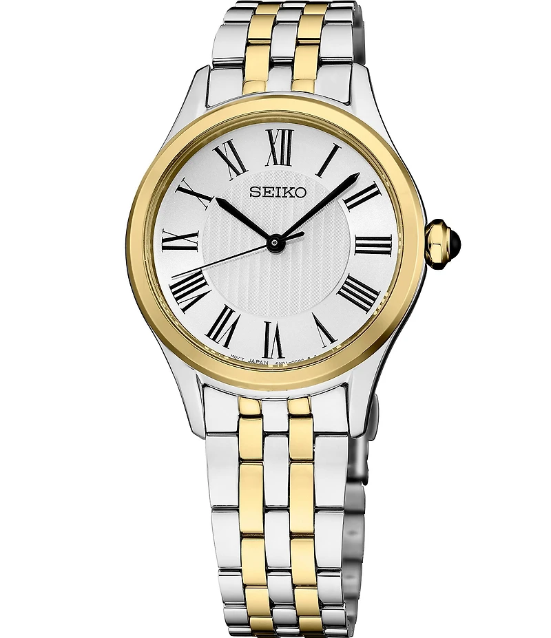Seiko Women's Essentials Quartz Analog Two Tone Stainless Steel Bracelet Watch