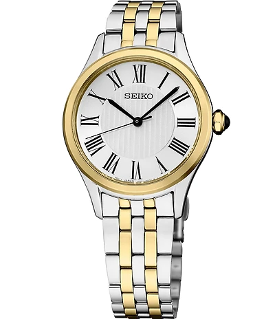 Seiko Women's Essentials Quartz Analog Two Tone Stainless Steel Bracelet Watch