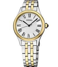 Seiko Women's Essentials Quartz Analog Two Tone Stainless Steel Bracelet Watch