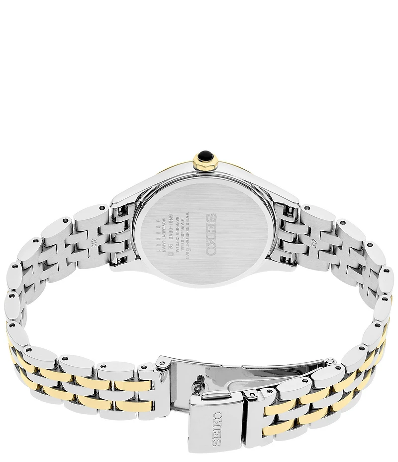 Seiko Women's Essentials Quartz Analog Two Tone Stainless Steel Bracelet Watch