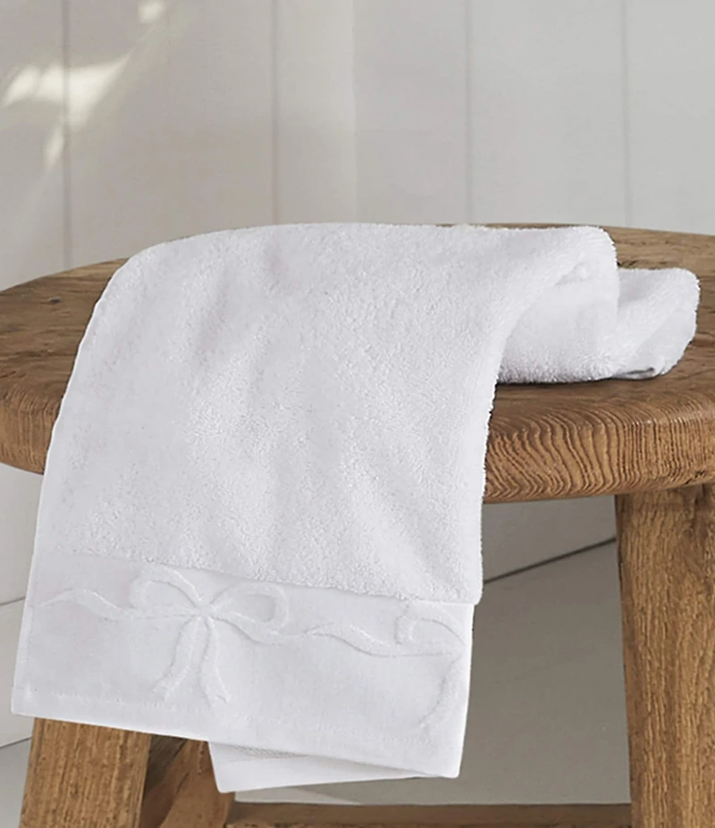 Shabby Chic Signature by Shabby Chic Bow Jacquard Bath Towels