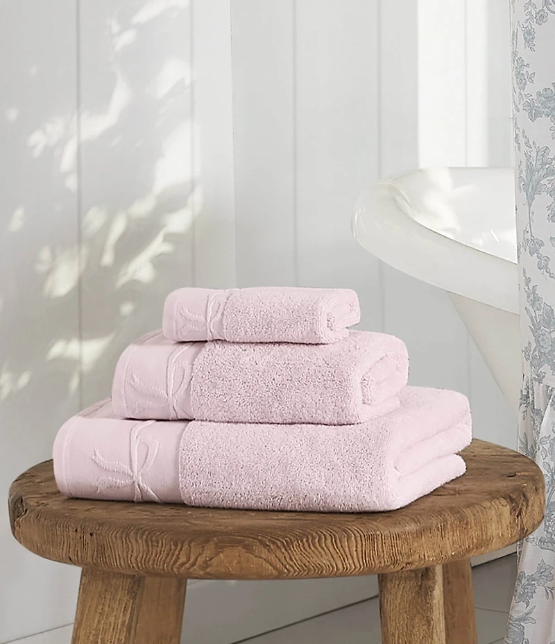Shabby Chic Signature by Shabby Chic Bow Jacquard Bath Towels