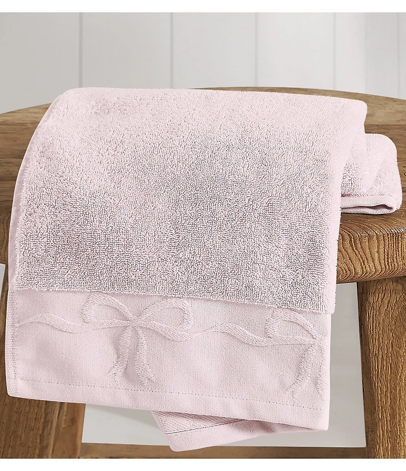 Shabby Chic Signature by Shabby Chic Bow Jacquard Bath Towels