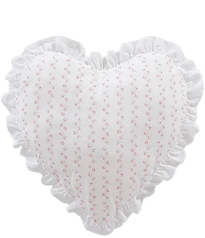 Shabby Chic Signature by Shabby Chic Ruffled Heart Shaped Decorative Pillow